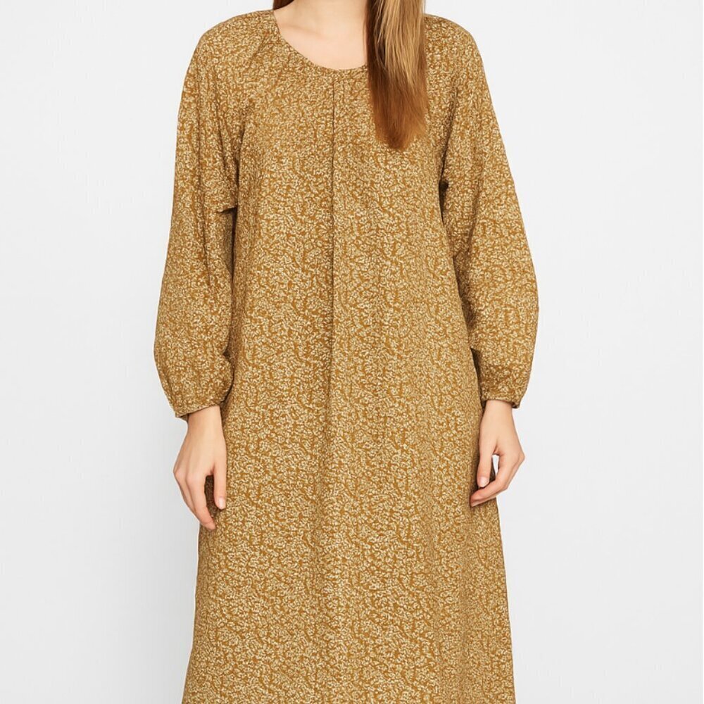 Oak + Fort Floral Brown Maxi Dress (Med)